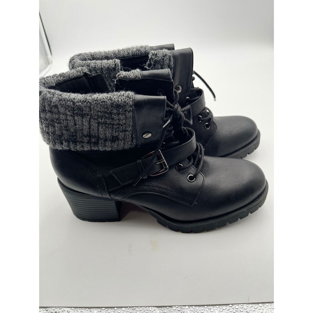 Women’s Diba London Black Buckled Ankle Boots Size 10 – Excellent Condition
